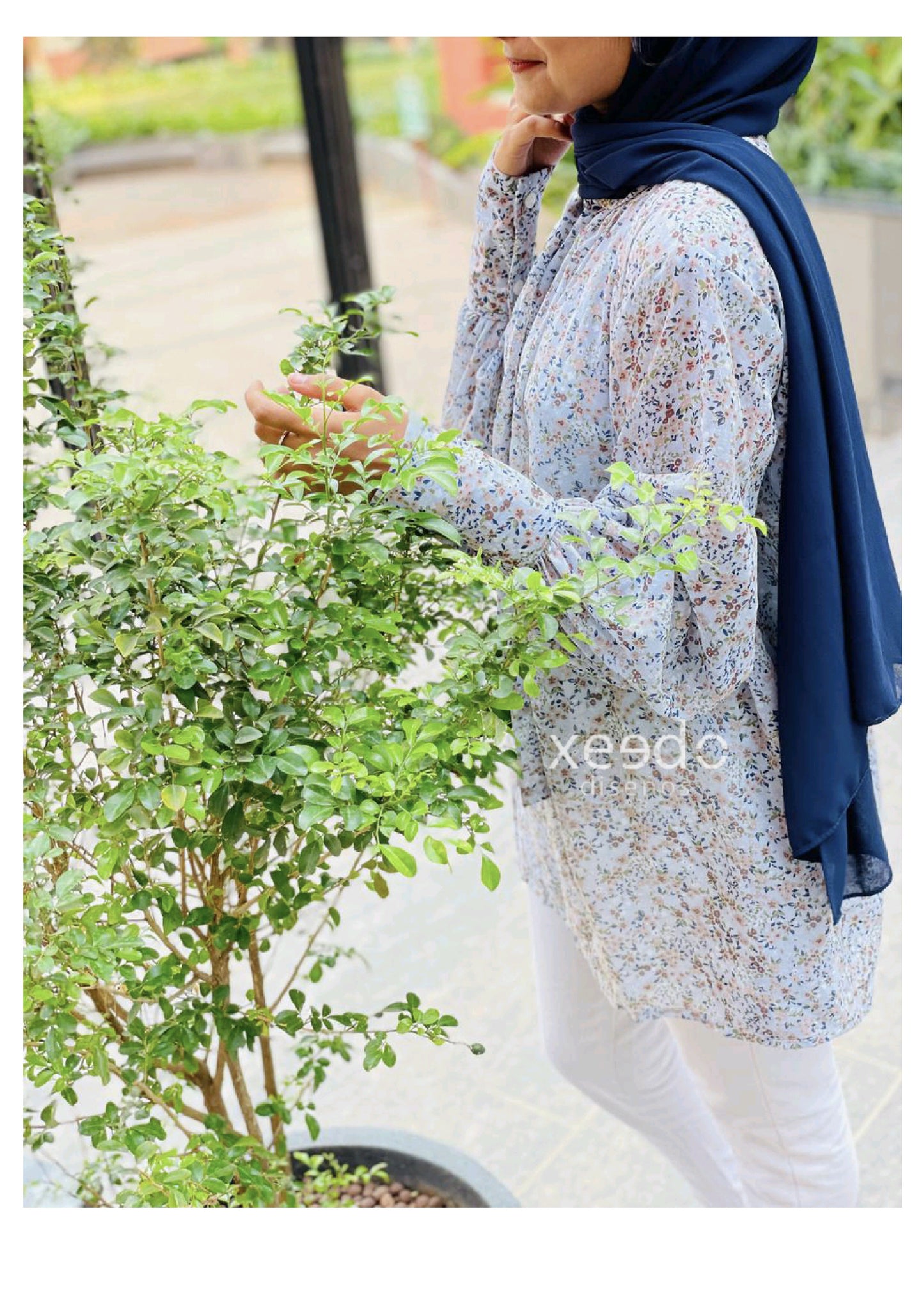 Floral Top Bell Sleeve